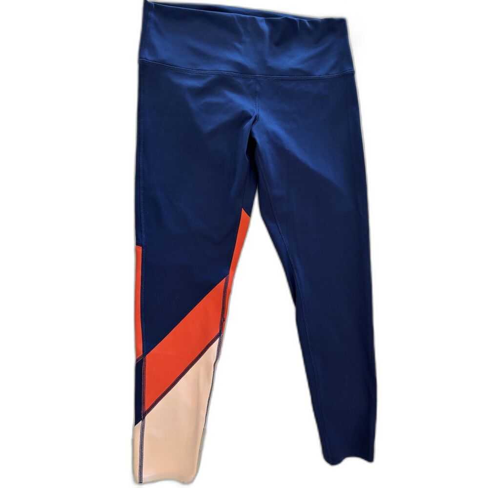 Cotopaxi Leggings Womens Large Navy Colorblock Athletic Yoga Workout Pants